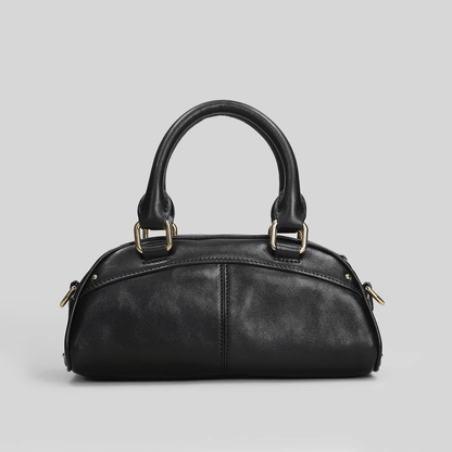Chloé Mini Bag in Pelle Nera con Charm Logo e Tracolla Removibile