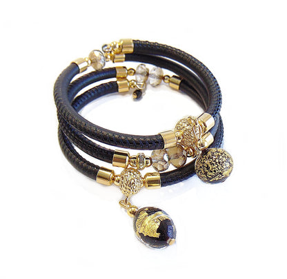 Bracciali 80M40Z04N200 (Nero/Oro)