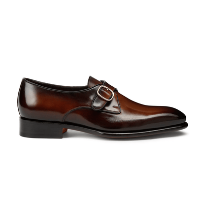 Fibbie Santoni pelle italiana 950S7N00T100 - Goodyear, scarpe eleganti in pelle pregiata con fibbia distintiva.