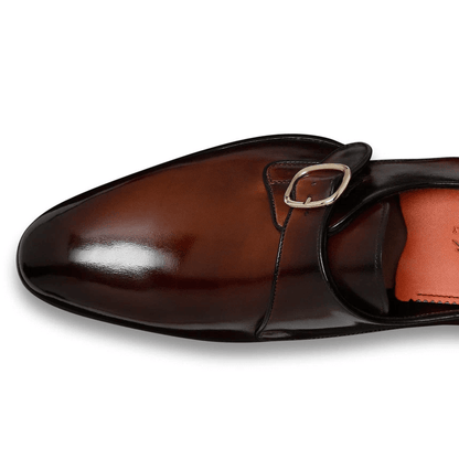 Fibbie Santoni pelle italiana 950S7N00T100 - Goodyear, scarpe eleganti in pelle pregiata con fibbia distintiva.