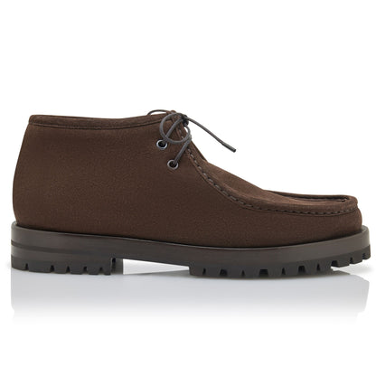 Stivaletti alla Caviglia in Suede Marrone — Esclusivi Collection CMI