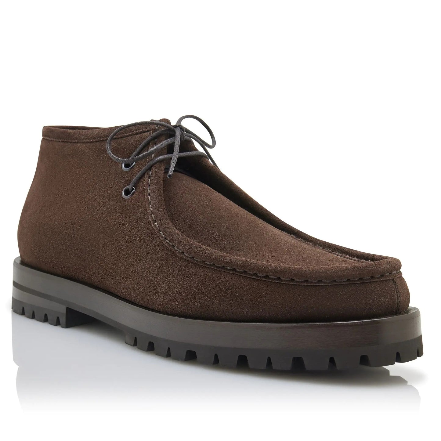Stivaletti alla Caviglia in Suede Marrone — Esclusivi Collection CMI