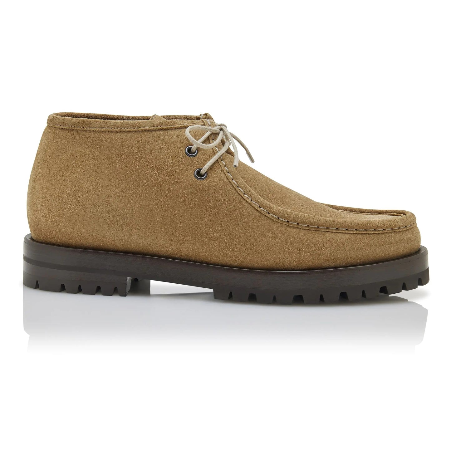 Stivaletti alla Caviglia in Suede Khaki — Esclusivi Collection CMI