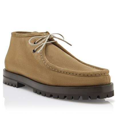 Stivaletti alla Caviglia in Suede Khaki — Esclusivi Collection CMI