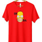 T-Shirt Homer Simpson Maglietta Blasfema Rebus DI HOMER DA 100% Cotone