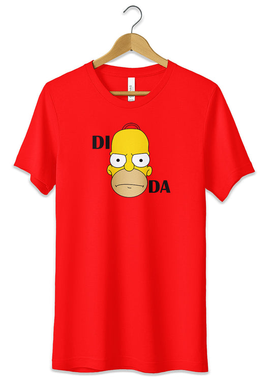 T-Shirt Homer Simpson Maglietta Blasfema Rebus DI HOMER DA 100% Cotone