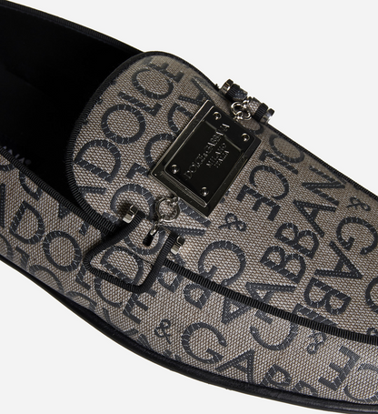 Dolce&Gabbana Mocassini Multicolor in Pelle, scarpe da uomo in pelle con design iconico e logo distintivo.