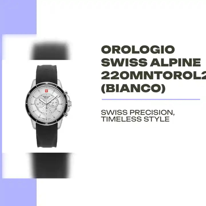 Orologio Swiss Alpine 220MNTOROL2M (Bianco) by@Outfy