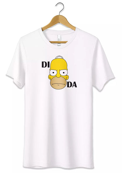 T-Shirt Homer Simpson Maglietta Blasfema Rebus DI HOMER DA 100% Cotone