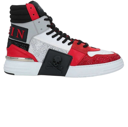 Sneakers colore multicolore 100Y51X23X762 con design unico, tessuti misti e dettagli strass.