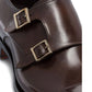 Fibbie in pelle anticata - Collection Made in Italy