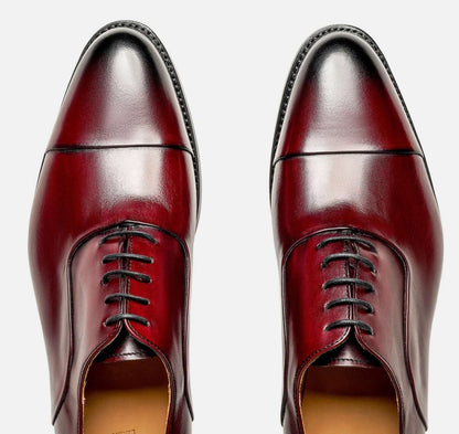 Stringate derby navy pelle scamosciata ZLD-HSTV.C Navy in pelle lucida color rosso bordeaux.